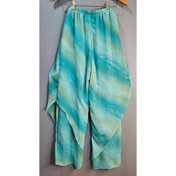 Rapz Lifestyle Womens Pants Medium Wide Leg Palazzo Boho Mermaid vibes - Picture 4 of 10